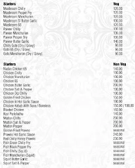 Backwaters menu 1