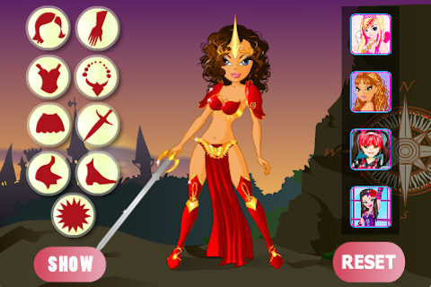 Warrior Princess Dress Up