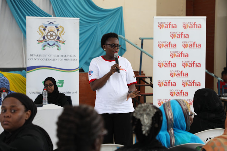 Mombasa county heallth chief officer Pauline Oginga during the World Hypertension Day on May 17 in Mombasa.