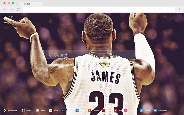 LeBron James NBA HD wallpaper new tab thread