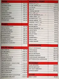 Kantilal Damodar Mithaiwala menu 4