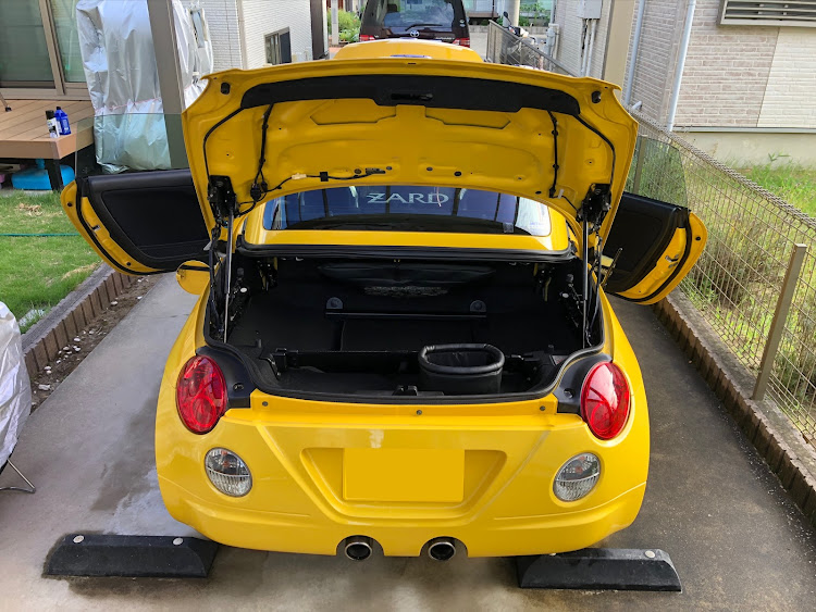 コペンの朝活（洗車）・どんなサンシェードをお使いですか？に関するカスタム事例の投稿画像5枚目