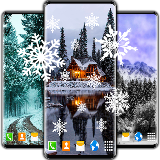 Snow Live Wallpaper White Winter Hd Wallpapers Aplicații Pe