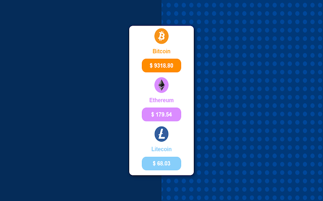 Cryptocurrency Price Ticker