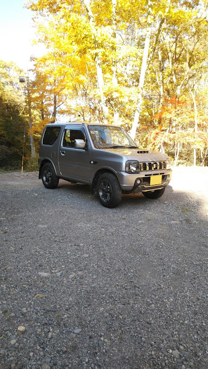 ジムニーの紅葉を求めて・ジムニードライブ・紅葉と愛車・1周ドライブ・高峰高原に関するカスタム事例の投稿画像1枚目