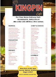 Kingpin Cafe menu 2