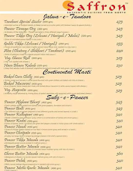 Saffron menu 6