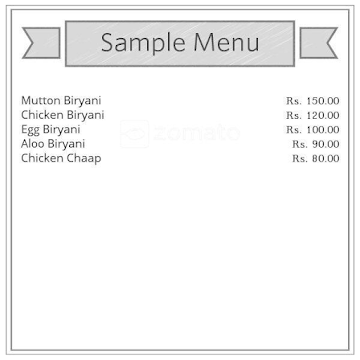 Ehsan Biryani menu 