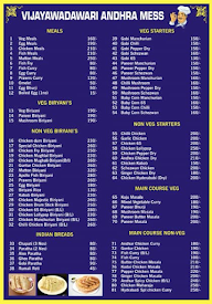 Vijayawadawari Andhra Mess menu 2