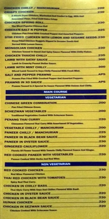 Spice Up Veg Restaurant menu 