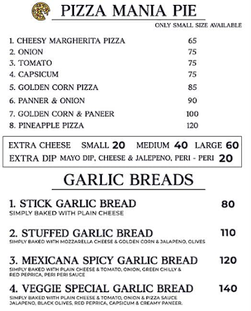 Bogota Pizza menu 