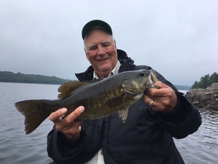 Bob holding a typical “smallie”