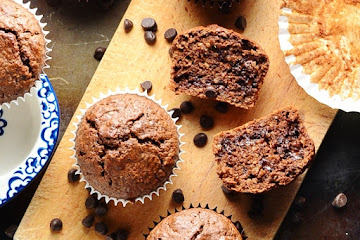 Healthy Chocolate Muffins (Low Sugar)
