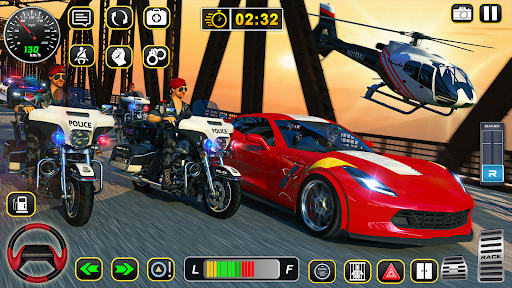 Screenshot Bike Chase 3D Police Car Games