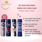 Xịt Ngăn Mùi Nam Nivea Men 48H 150Ml Các Mùi