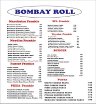 Bombay Roll menu 2