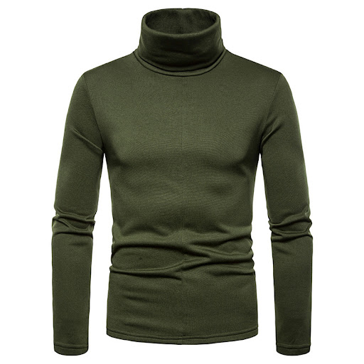 Title 5, Fleece High Neck Long Sleeve Bottoming Shirt, a...