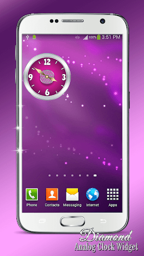 免費下載個人化APP|Diamond Analog Clock Widget app開箱文|APP開箱王