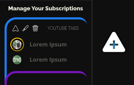 Youtube Tabs - Subscription Organization Tool Preview image 0