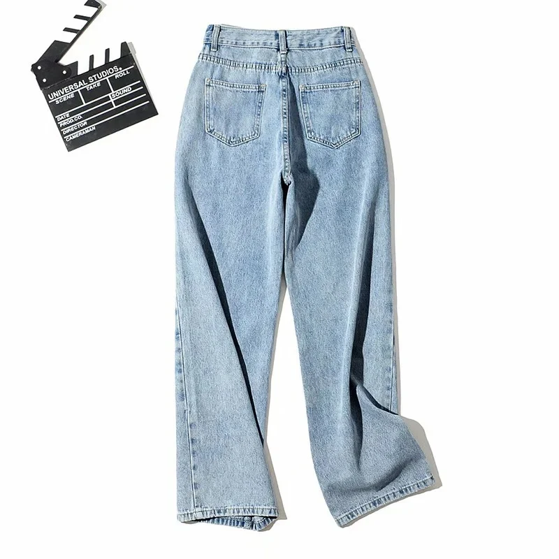 Title 3, Pantalon droit taille haute à jambes larges pou...