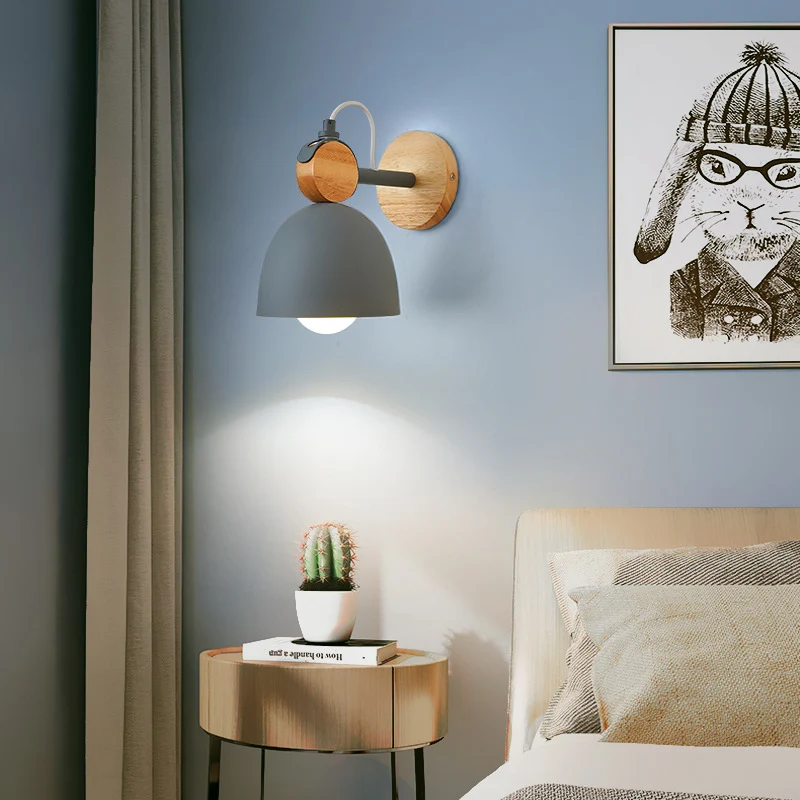 Bedroom Bedside Wall Lamp Iron Aisle Balcony Light