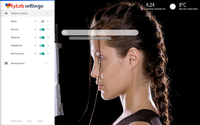 Angelina Jolie Tomb Rider Themes New Tab