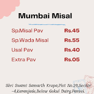 Mumbai Misal menu 1