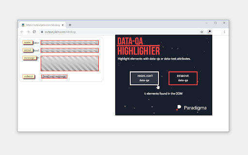 data-qa Highlighter