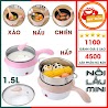 Nồi Lẩu Điện Mini, Nấu Mì 2 Tầng Kèm Giá Hấp Đa Năng Nướng, Luộc, Chiên Chống Dính Tiện Lợi, Ca Nấu Mì Mẫu Mới