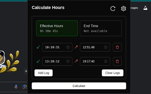 Keka Time Calculator
