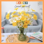 Hoa Giả Decor Cành 5 Bông Cúc Họa Mi Trang Trí Để Bàn 2Paint