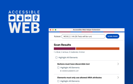Accessible Web Helper small promo image