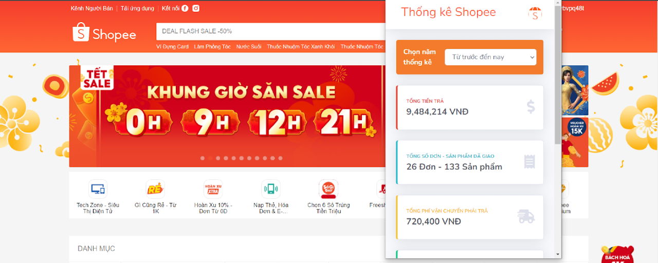 Thống kê shopee Preview image 2