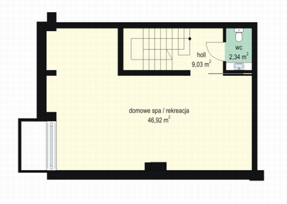 Zdjęcie rzutu Rzut piwnicy projektu domu