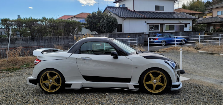 コペンのla400k・DIY・ワックス掛け・塗装・白黒に関するカスタム事例の投稿画像6枚目