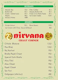 Nirvana Restaurant menu 3