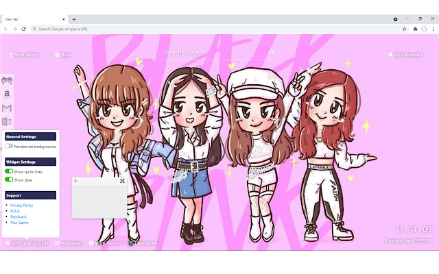 BLACKPINK Anime Custom New Tab