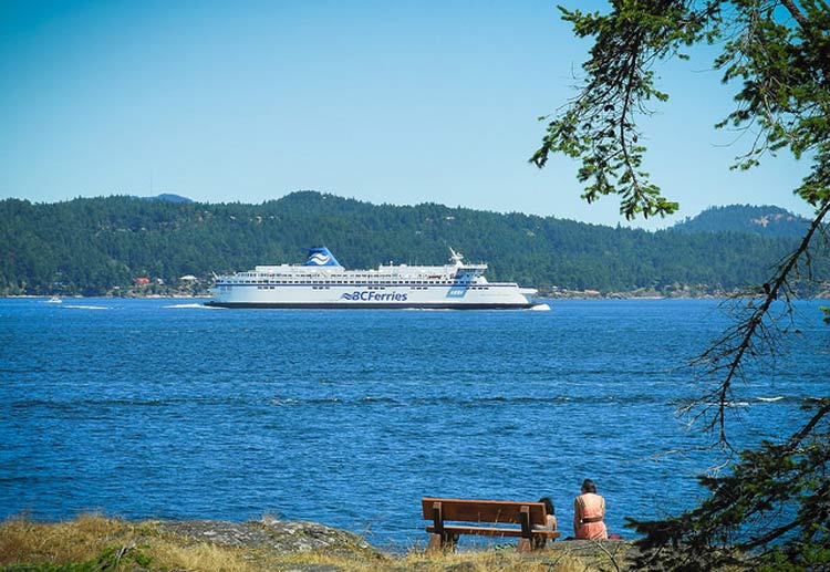 BC Ferries en route to Salt Spring Island, British Columbia.