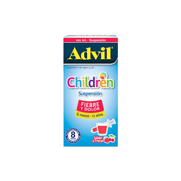 Advil Children Ibuprofeno, Alivio de la fiebre y el dolor, suspensión x 100 ml  