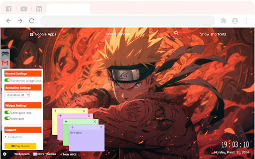 Naruto Uzumaki New Tab 2024