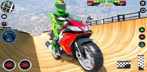 Mega Ramp Bike Stunt Driving