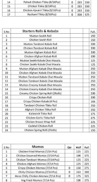 Food Moments menu 1