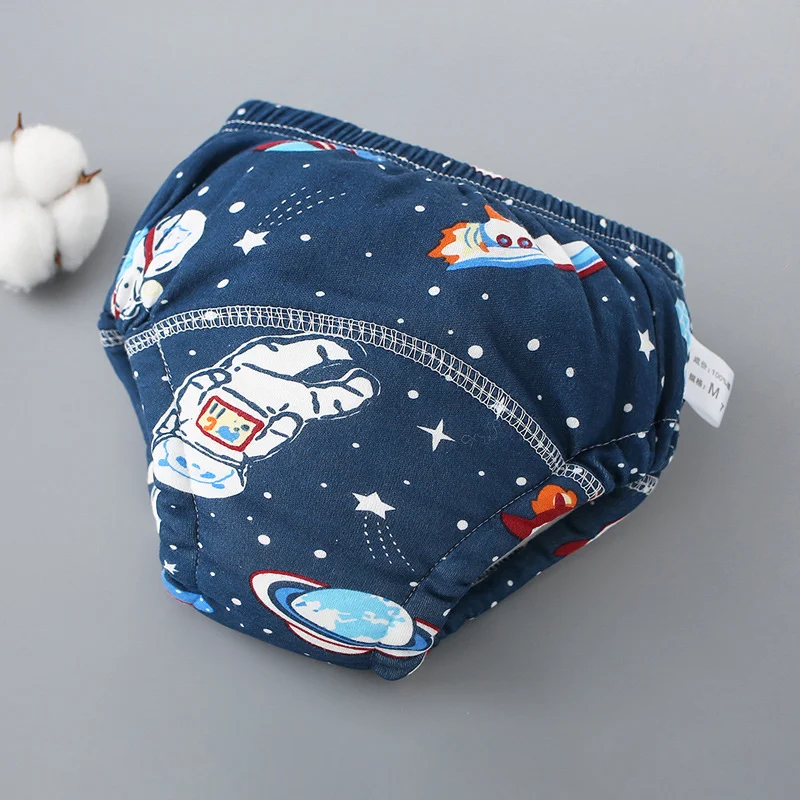 Baby Training Pants Pure Cotton Breathable 6 Layers Washable Cloth Diaper for Babies Toddler Toilet Training Reusable