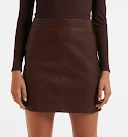 Ellen Vegan Leather Mini Skirt