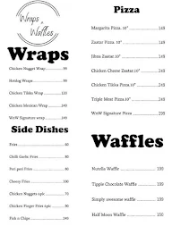 Wraps N Waffles menu 2