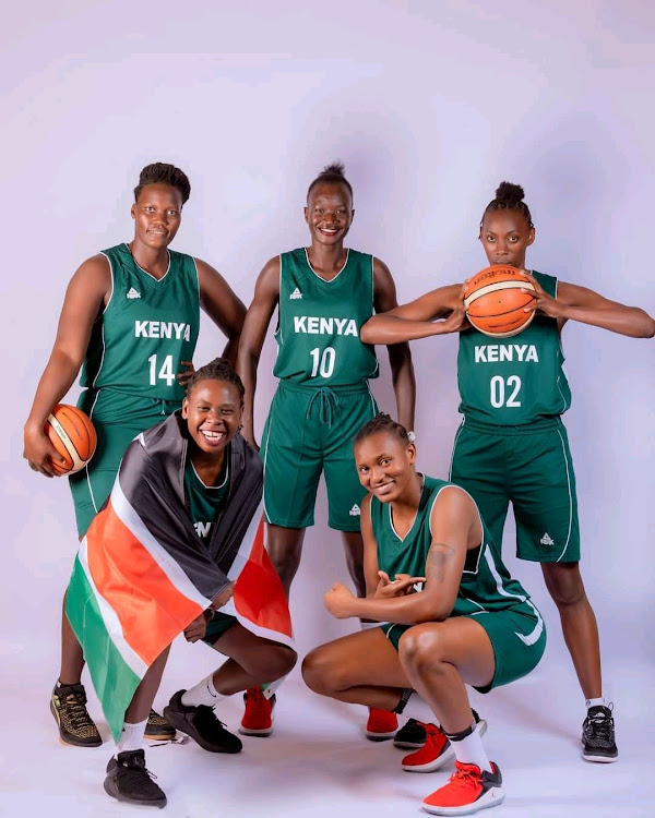 Kenya Lionesses during the Fiba Africa Zone 5 qualifiers in Kigali, Rwanda