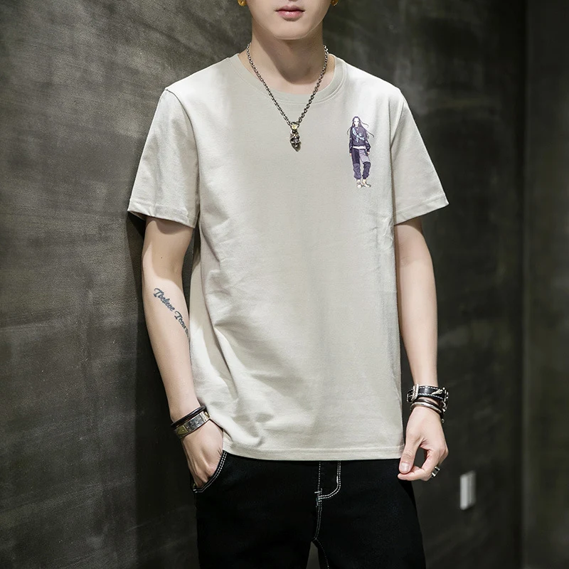 Round Neck Short-sleeved T-shirt Bottoming Shirt