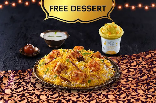 Shahi Veg Biryani With FREE Dessert (Serves 1)