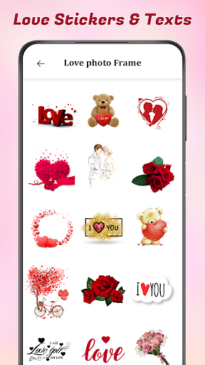 Screenshot Romantic Love Photo Frames App