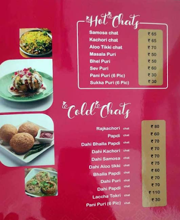 Ritu Sweets menu 